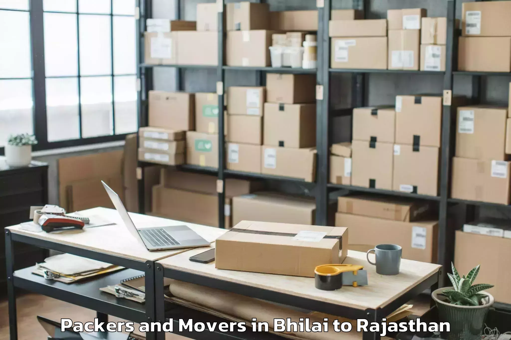 Bhilai to Nadbai Packers And Movers Booking